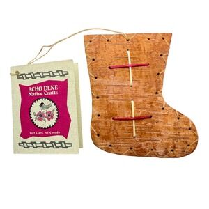 Acho Dene Native Crafts Birchbark‎ Traditional Handmade Christmas Ornament